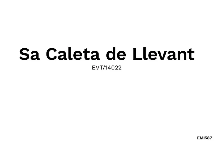 Σπίτι διακοπών Sa Caleta De Llevant *